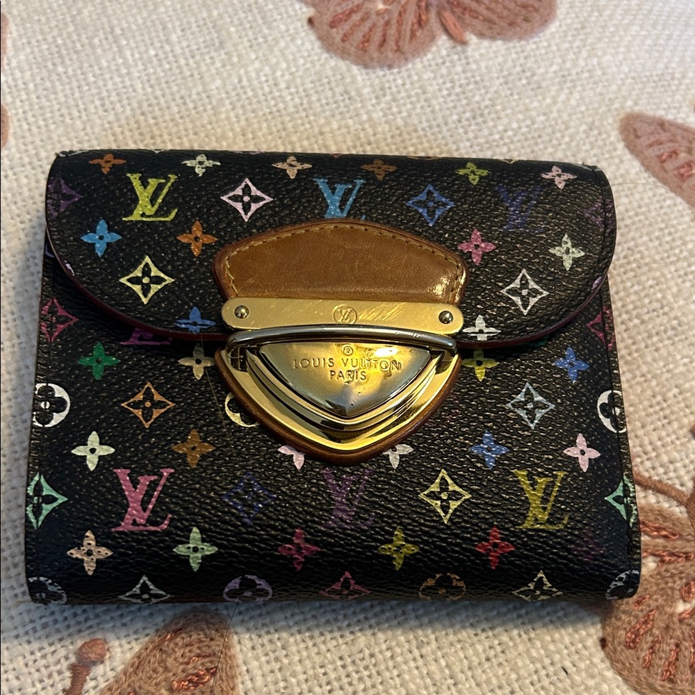 Louis Vuitton Black Koala Multicolor Wallet